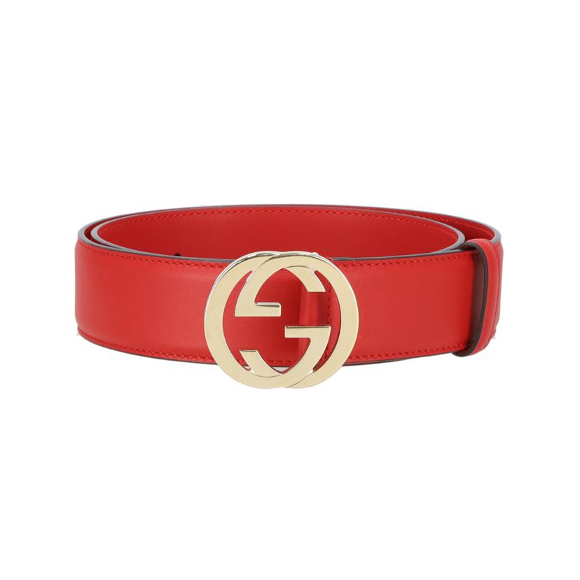 GUCCI グッチ/インターロックングG／レザーベルト/546386//ｻｲｽﾞ:75-85/ABランク/91