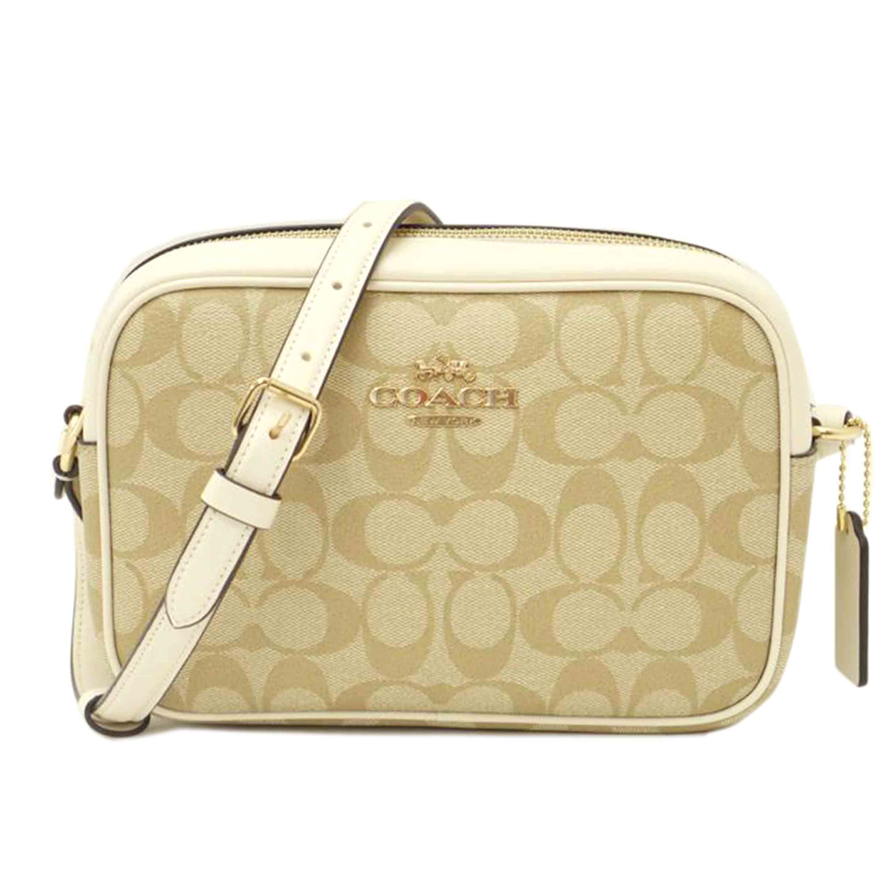 COACH コーチ/ジェイミーカメラシグネチャーショルダー／ホワイト/CR135//A24**/SAランク/69