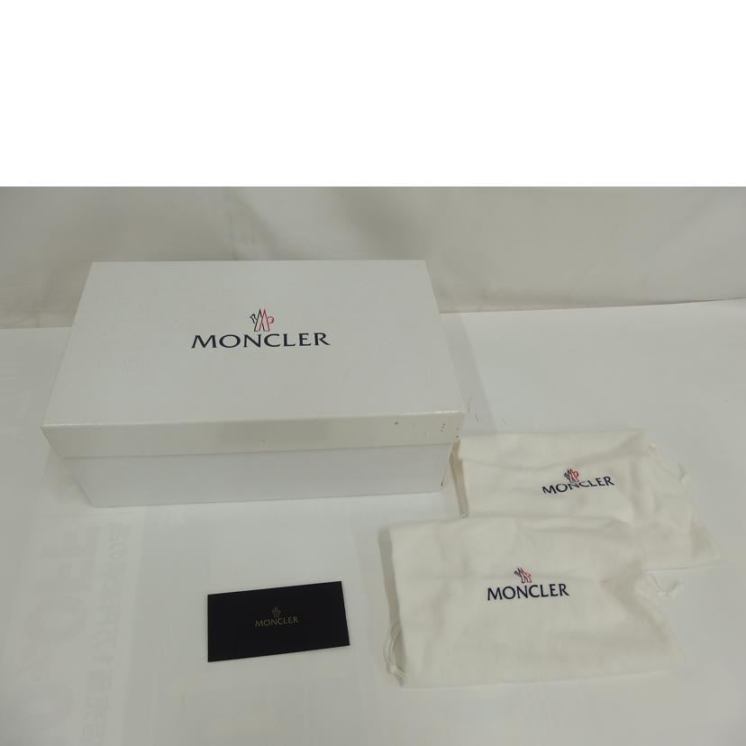 MONCLER/MONCLERレザースニーカー／ブラック//Bランク/82