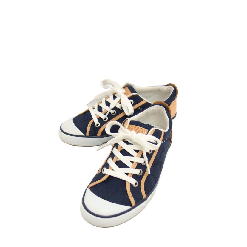 COACH コーチ/ローカットスニーカー／BARRETT／シグネチャー/A1067//F0007/105/Bランク/04