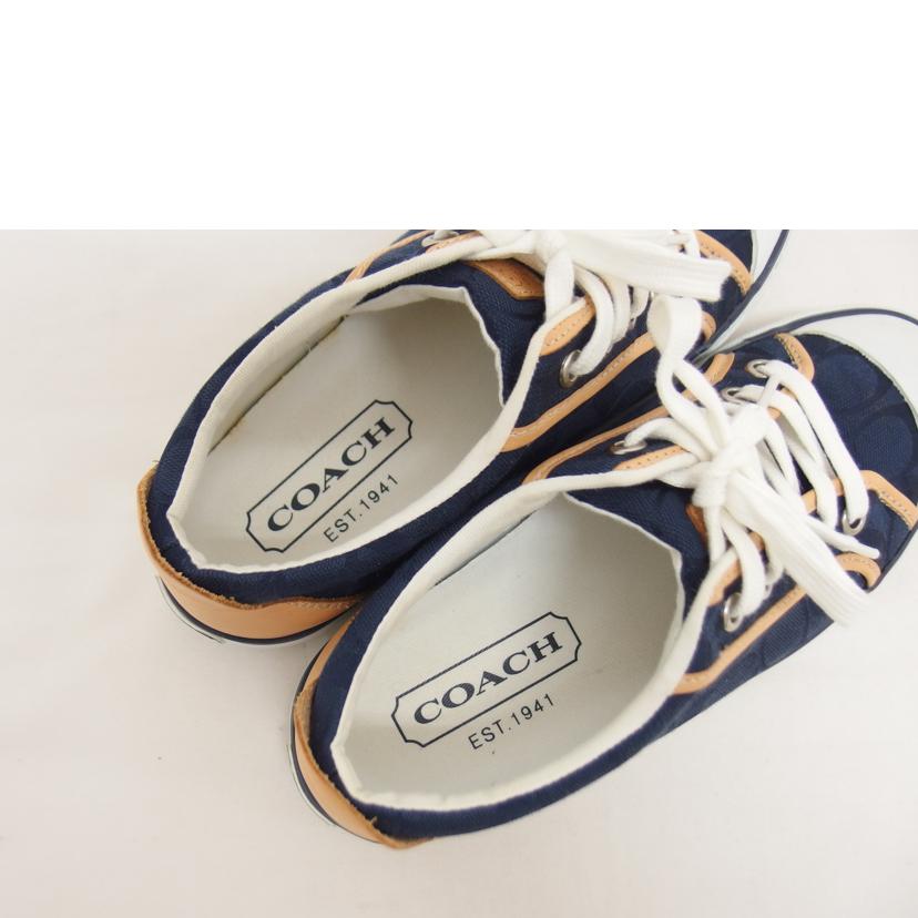 COACH コーチ/ローカットスニーカー／BARRETT／シグネチャー/A1067//F0007/105/Bランク/04