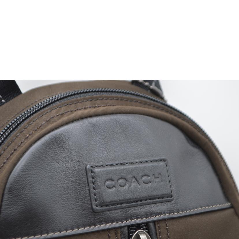 COACH コーチ/ヴァリックナイロンスリングレザーワンショルダー/F70692//A14**/Aランク/89
