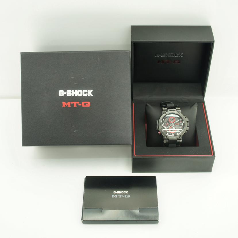 CASIO カシオ/G－SHOCK／MT－G／電波ソーラー／Bluetooth搭載/MTG-B1000B-1AJF//001*****/Bランク/77