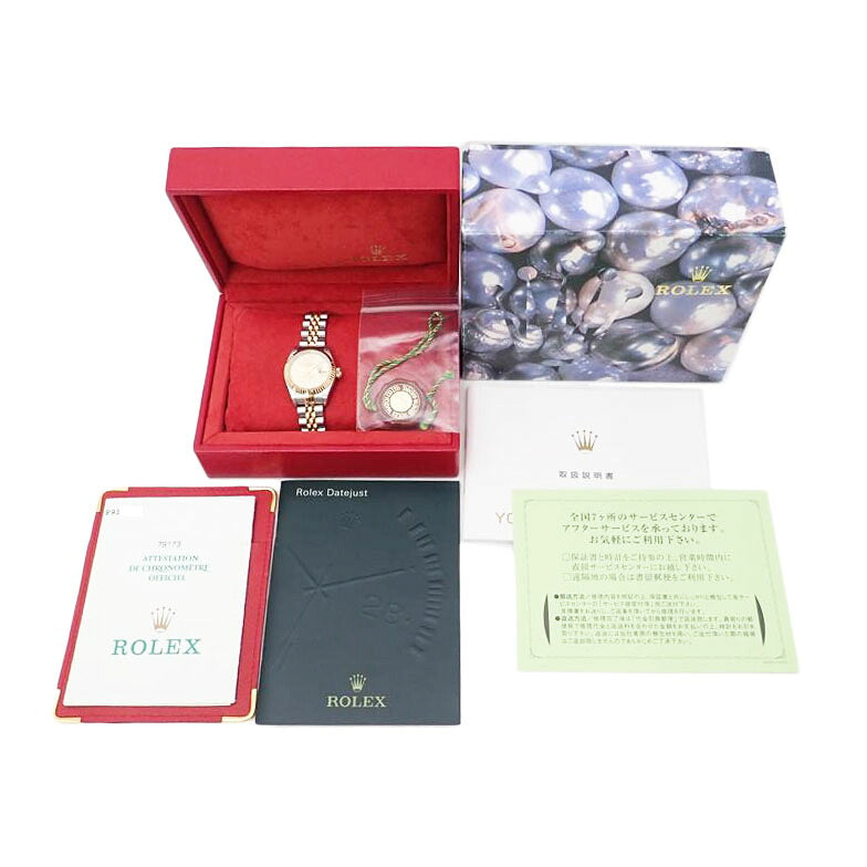 ROLEX/デイトジャスト・レディース/新10Pダイヤ/P番/自動巻き/79173G//P91**************/SAランク/69