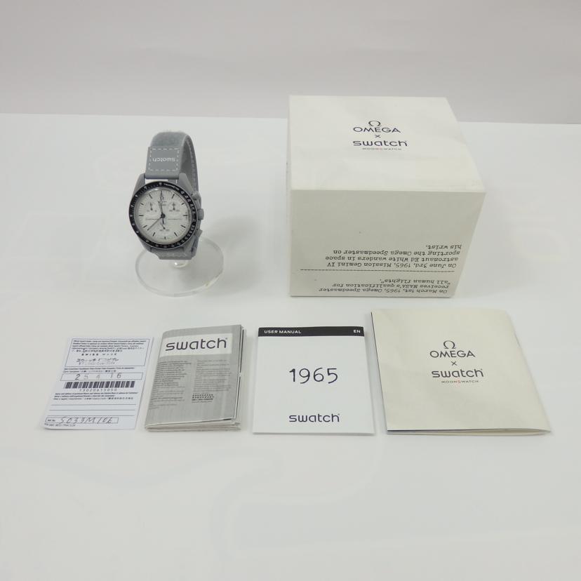 OMEGA×swatch オメガ×スウォッチ/ムーンスウォッチ1965/クオーツ/SO33M106//SAランク/25
