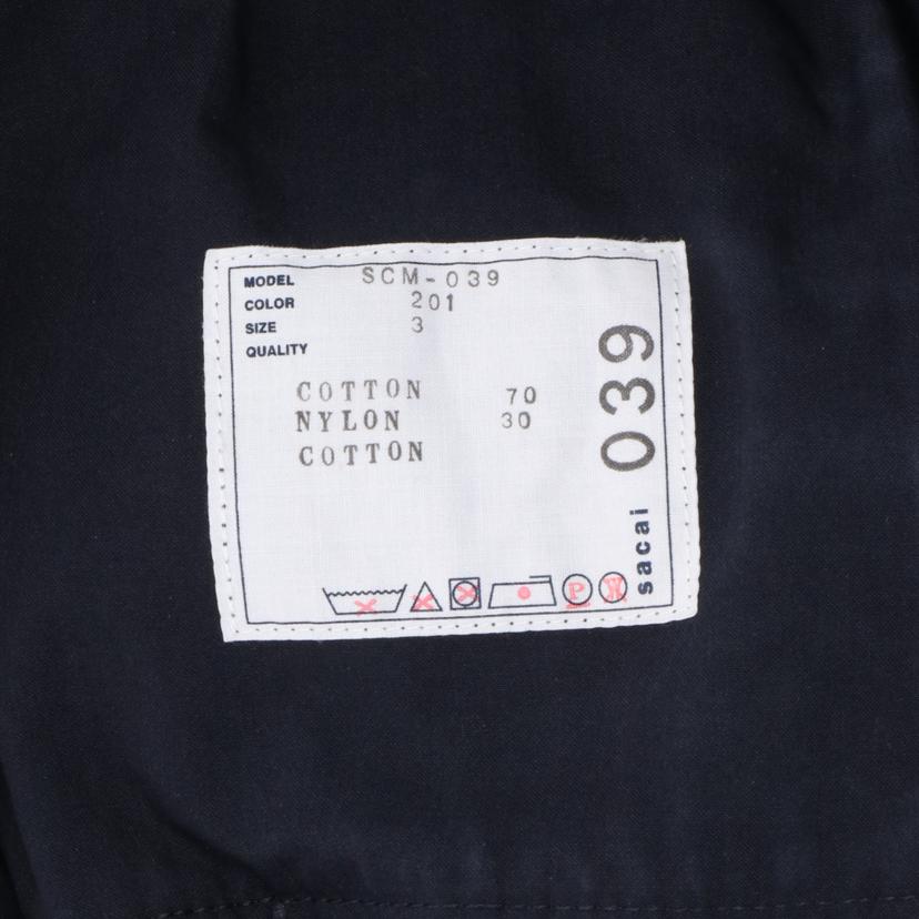 sacai サカイ　Sacai　コットン　オックスフォードパンツ　メンズ　サイズ３号　/コットン　オックスフォードパンツ/SCM-039//ABランク/37