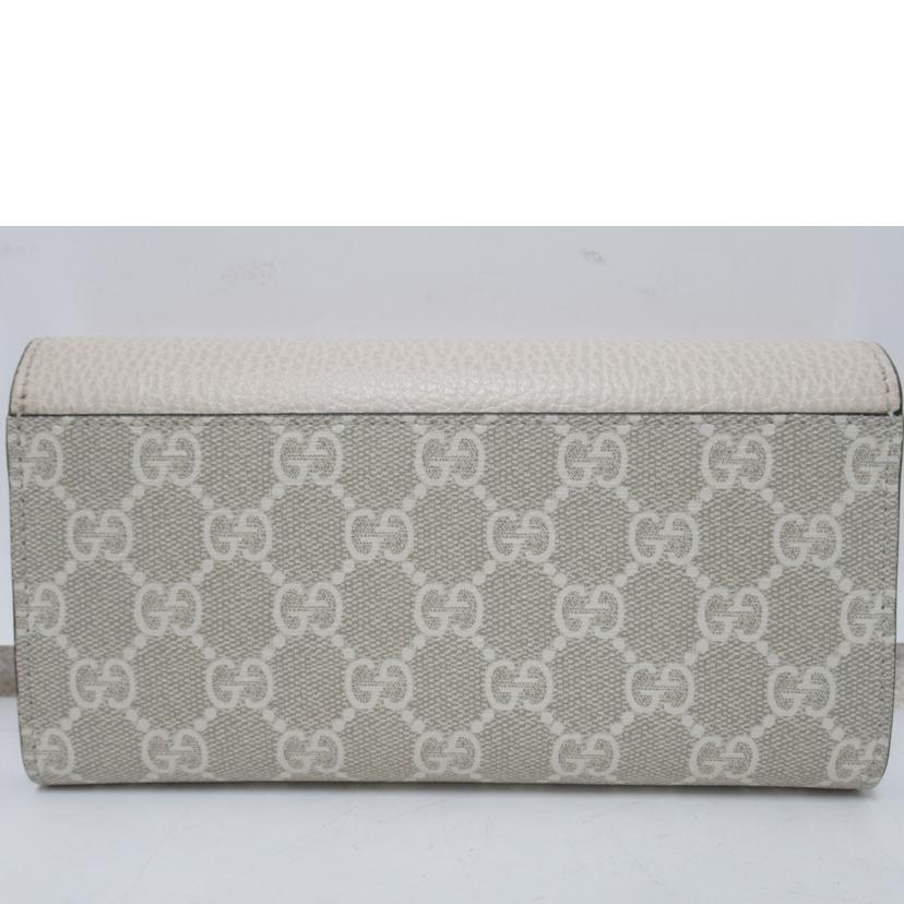 GUCCI/二つ折り長財布／GGマーモット/456116//525***/SAランク/63