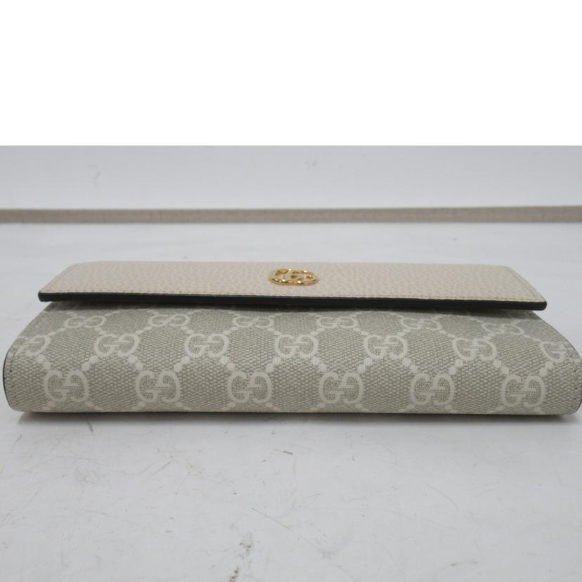 GUCCI/二つ折り長財布／GGマーモット/456116//525***/SAランク/63