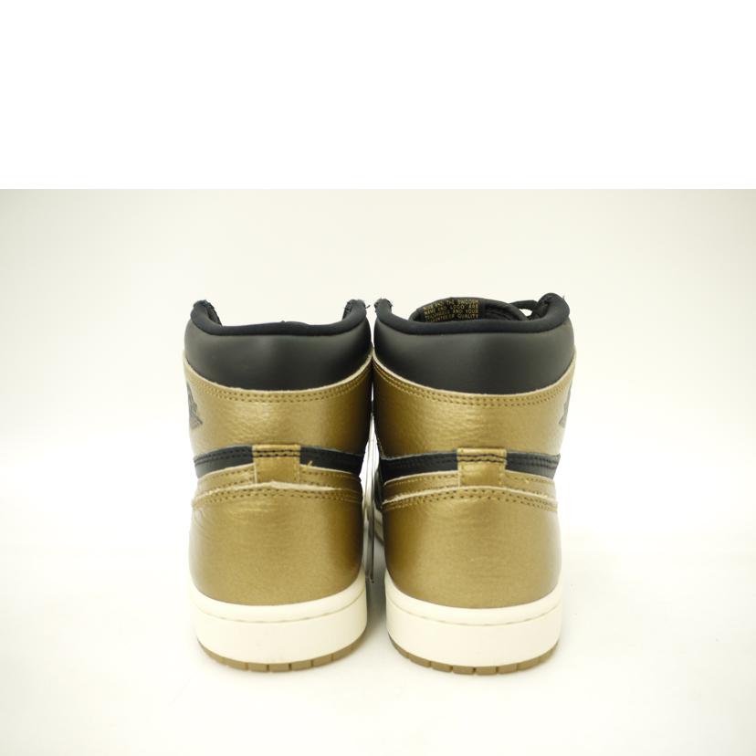 NIKE ナイキ/エアジョーダン1レトロハイBK＆GD/DZ5487-071//Sランク/69