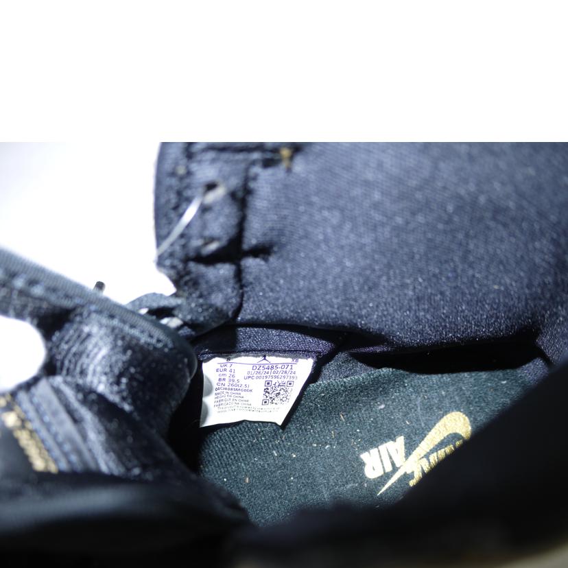 NIKE ナイキ/エアジョーダン1レトロハイBK＆GD/DZ5487-071//Sランク/69