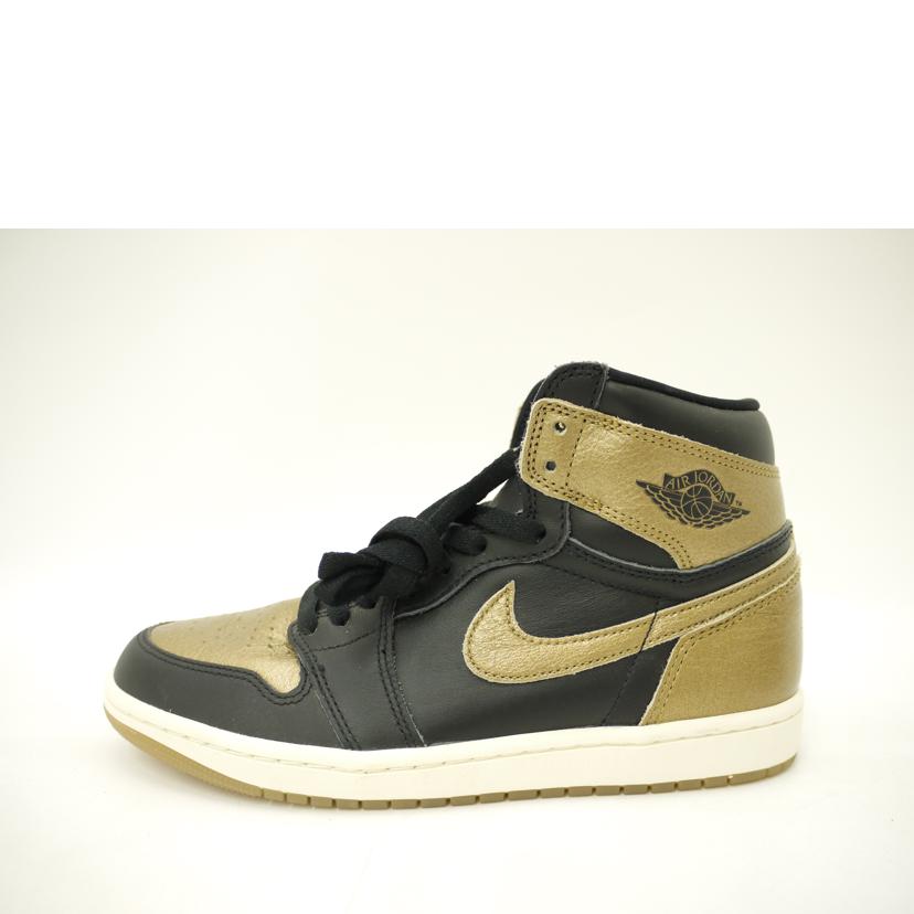 NIKE ナイキ/エアジョーダン1レトロハイBK＆GD/DZ5487-071//Sランク/69