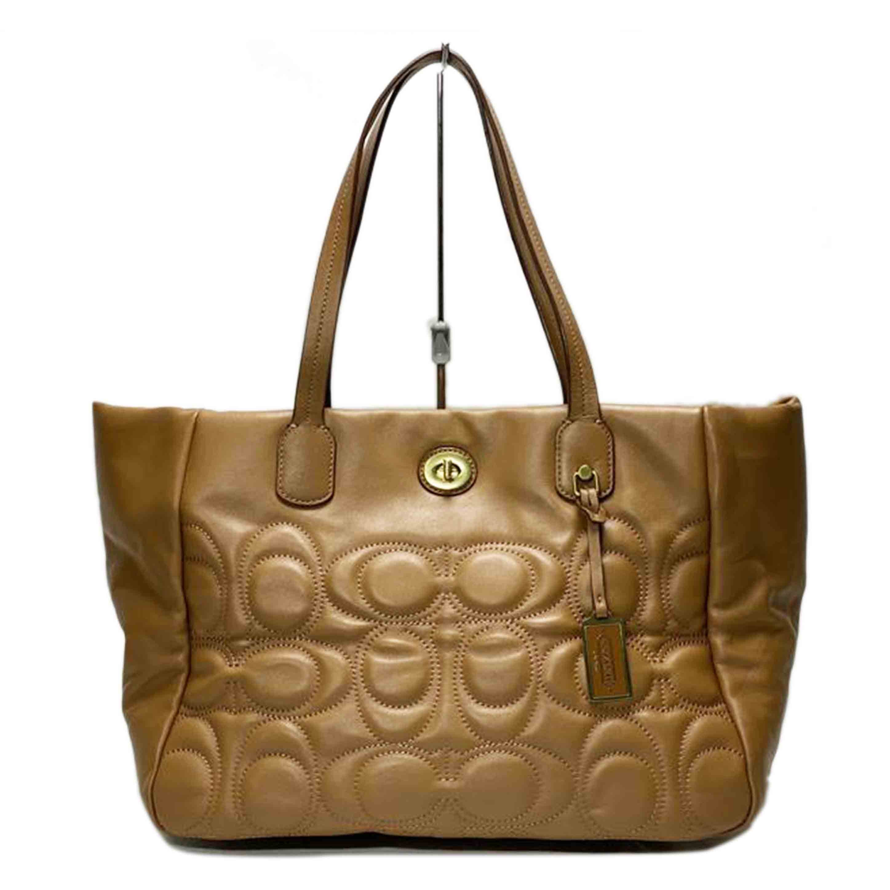 COACH コーチ/レザーターンロック　トートバッグ/21237//J12**/Bランク/52