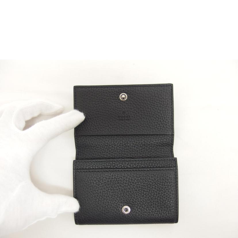 GUCCI グッチ/カードケース／フラップ／ロゴ／レザー/771152//218*/Aランク/04