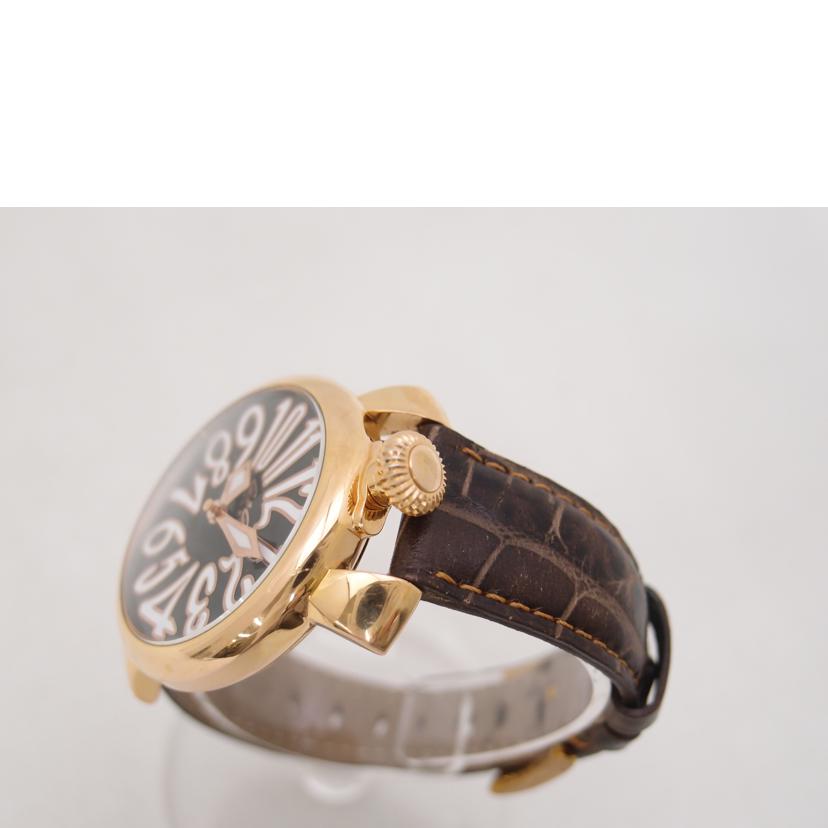 ＧＡＧＡ　ＭＩＬＡＮＯ ガガミラノ/マヌアーレ４０／ブラック文字盤／クォーツ/5021//293**/Bランク/69