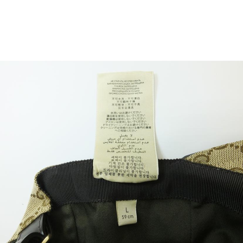 GUCCI グッチ/GGキャンバスベースボールキャップ／Lサイズ59/200035//601***/Aランク/88