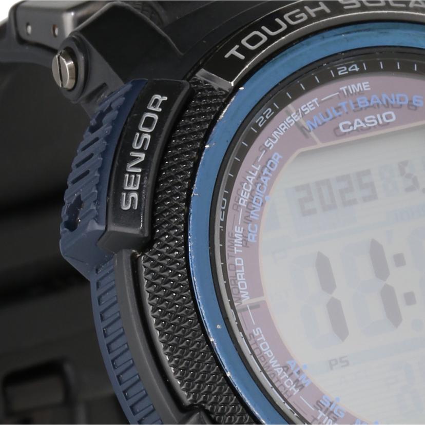 CASIO カシオ/PRO　TREK／ブラック×ブルー／電波ソーラー/PRW-2000Y-1JF//201*****/ABランク/06