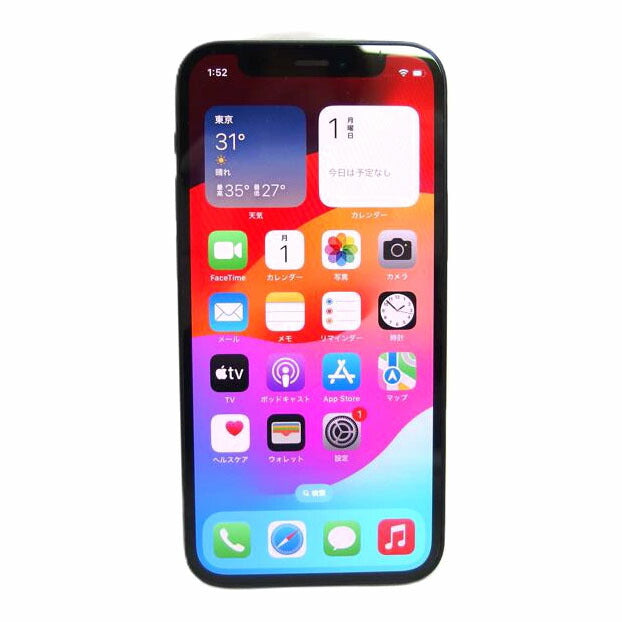 Apple アップル/iPhone12　mini／128GB／ブラック/MGDJ3J/A(A2398)//353011119208114/Bランク/04