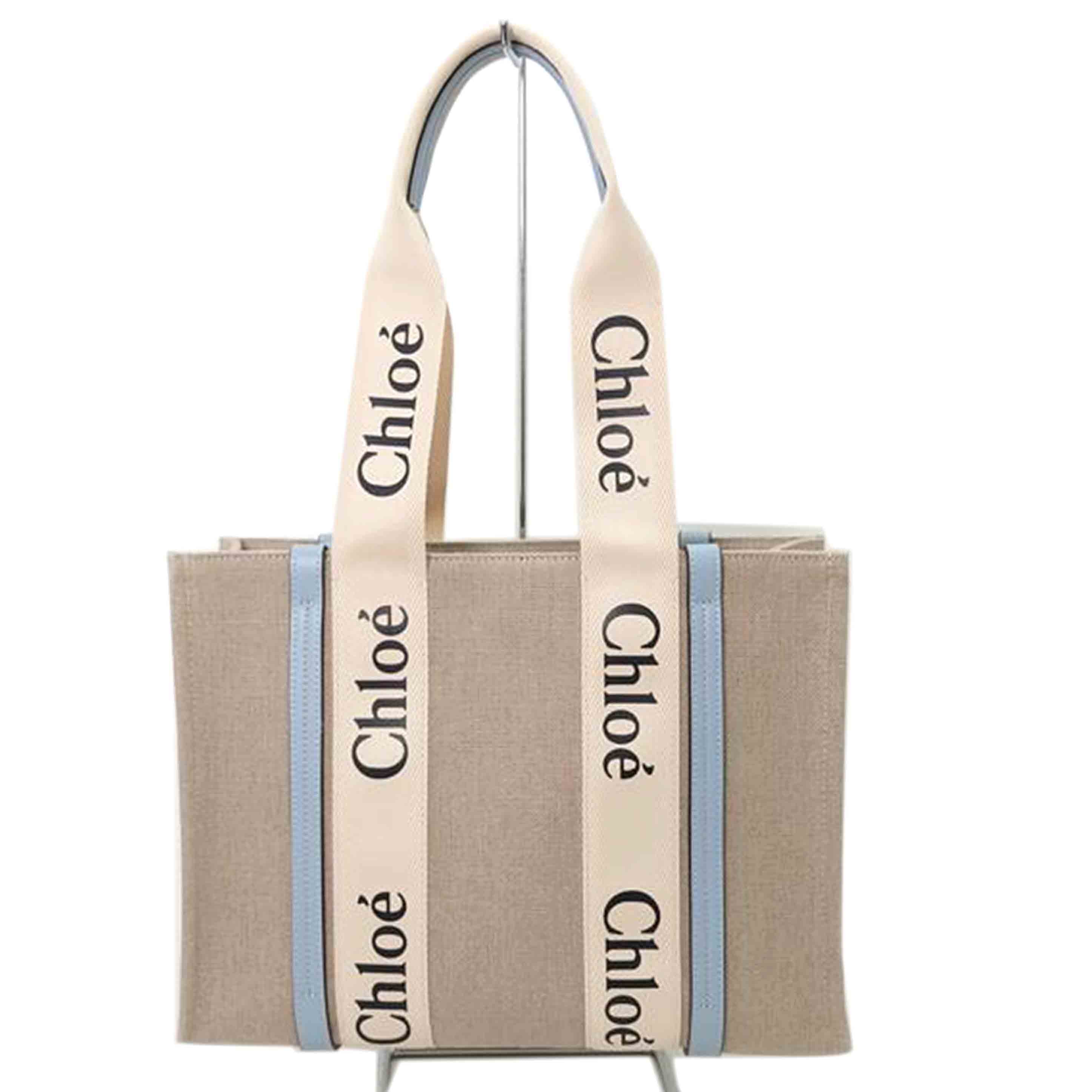 CHLOE/ウッディ　ミディアムキャンバス×レザートートバッグ//032*******/Aランク/09