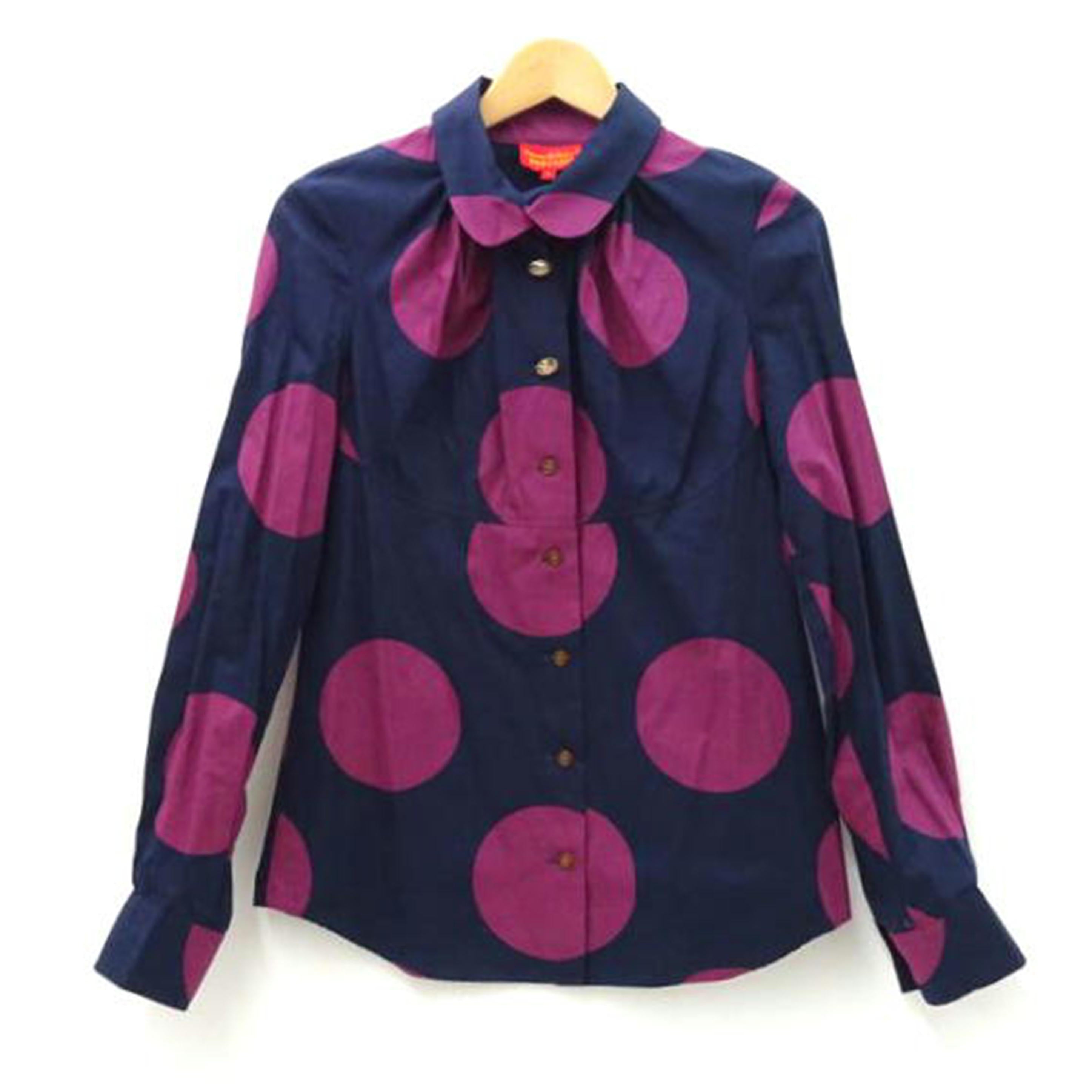 vivienne westwood RED LABEL ヴィヴィアンウエストウッド レッドレーベル/vivienne westwood RED LABEL ドット柄シャツ//SAランク/69