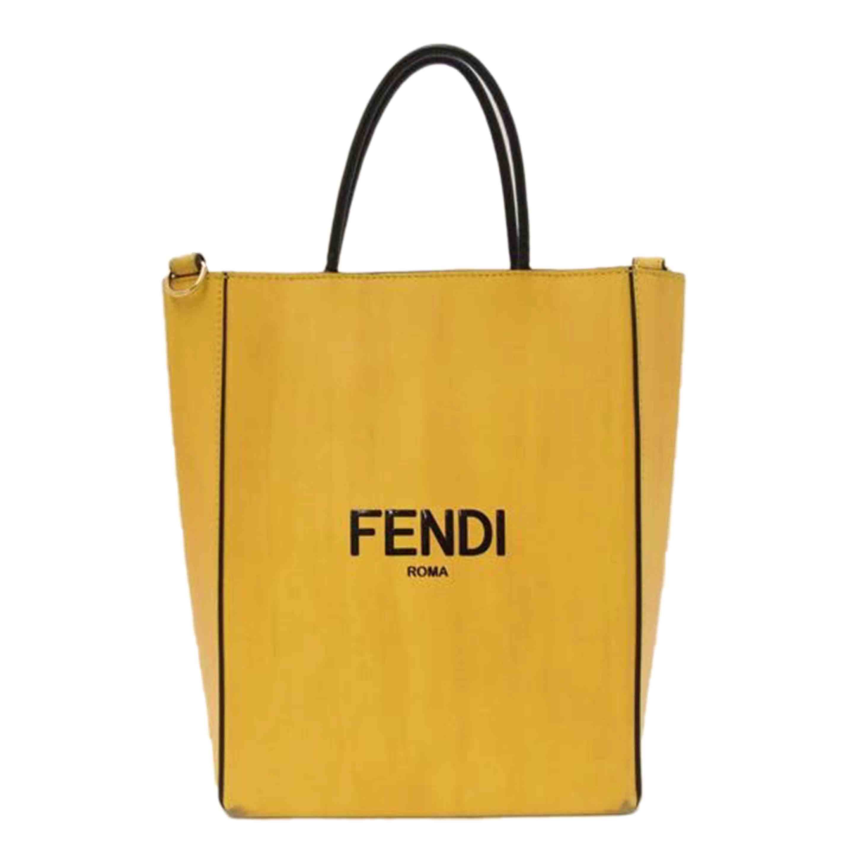 FENDI フェンディ/ショッピング2wayスモールトート／イエロー/7VA512//ABランク/69