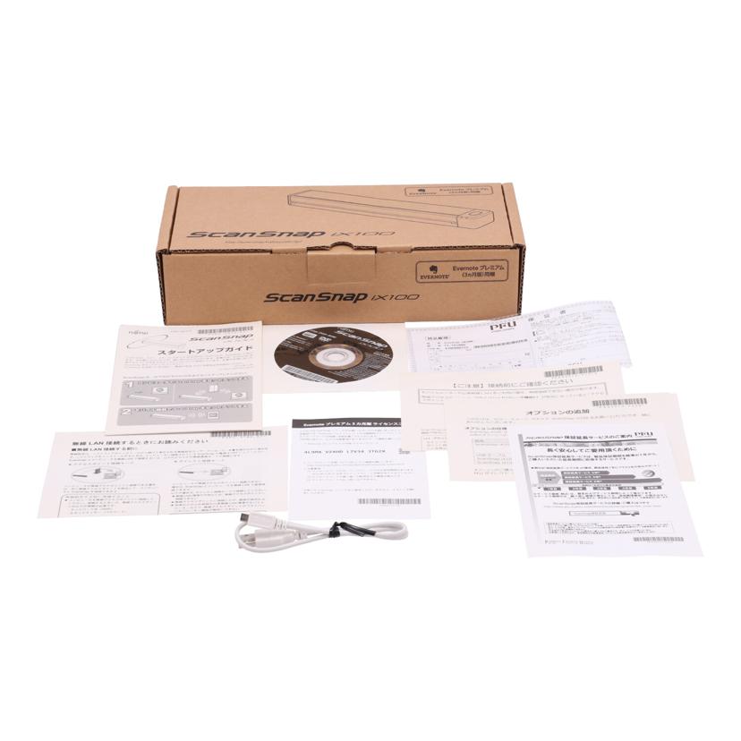 FUJITSU　PFU ピーエフユー  富士通 フジツウ　/ドキュメントスキャナー／ScanSnap　iX100/FI-IX100W//AJNH000759/Bランク/63