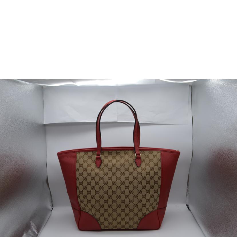 GUCCI グッチ/GGキャンバスレザートート／ルージュ/449242//495***/Aランク/89