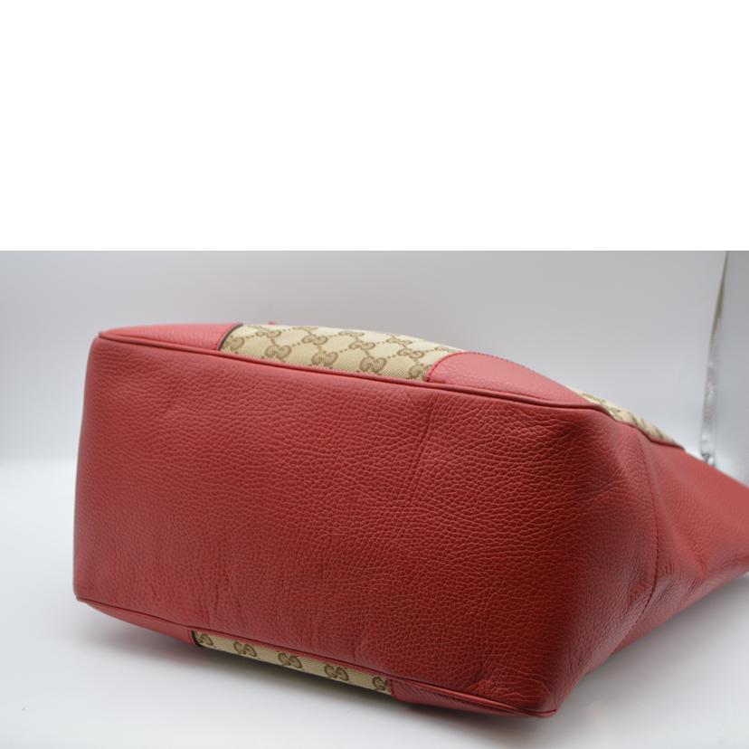GUCCI グッチ/GGキャンバスレザートート／ルージュ/449242//495***/Aランク/89