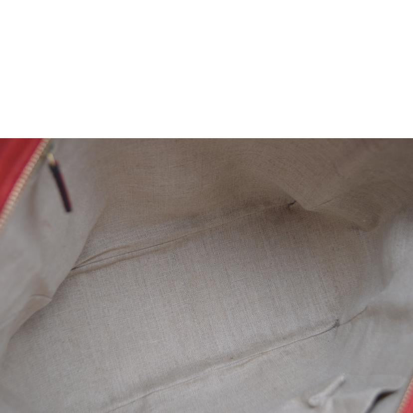 GUCCI グッチ/GGキャンバスレザートート／ルージュ/449242//495***/Aランク/89