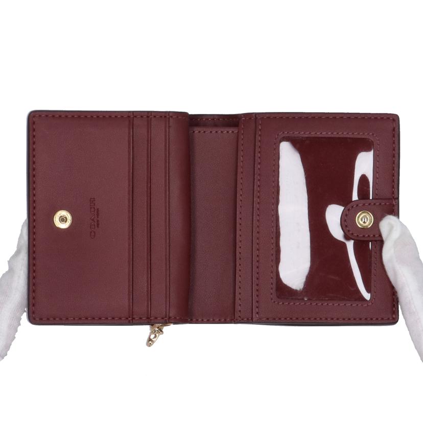 COACH コーチ/スナップウオレット・シグネチャーモノグラムプリント/CF522//M22**/Aランク/94