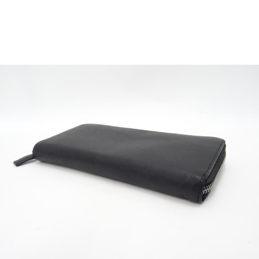 PRADA プラダ/サフィアーノラウンドファスナー長財布/ブラック/2ML317//236******/ABランク/69