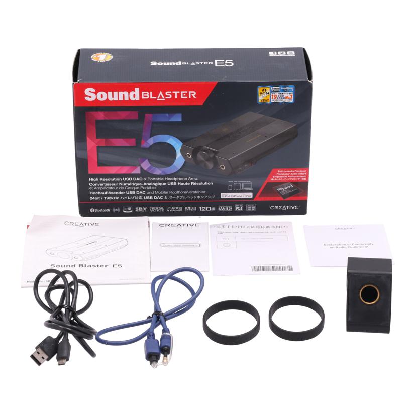 CREATIVE クリエイティブ　/USB　DAC＆ポータブルヘッドホンアンプ／Sound　Blaster　E5/SB-E-5//YDSB1590841000664R/Bランク/70