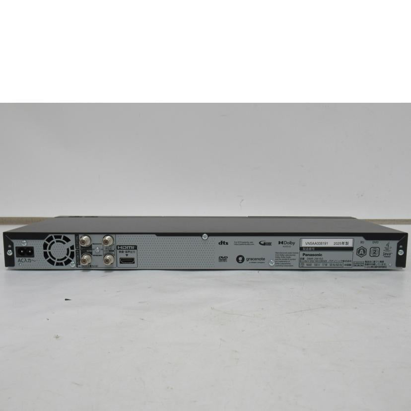 Panasonic/レコーダー/DMR-2W103//VN5AA008191/Aランク/63