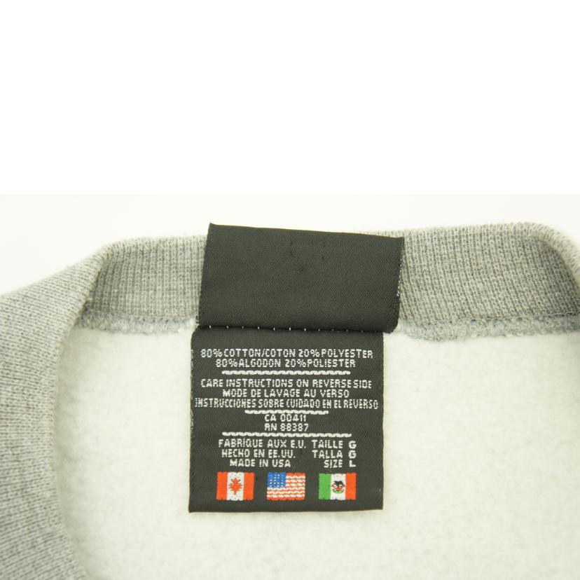 adidas アディダス/80s　クルーネック　トレーナー　スウェット　USA製／L／グレー//Bランク/01