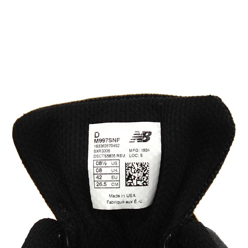 new　balance ニューバランス/997／トリプルブラック/M997SNF//SAランク/75