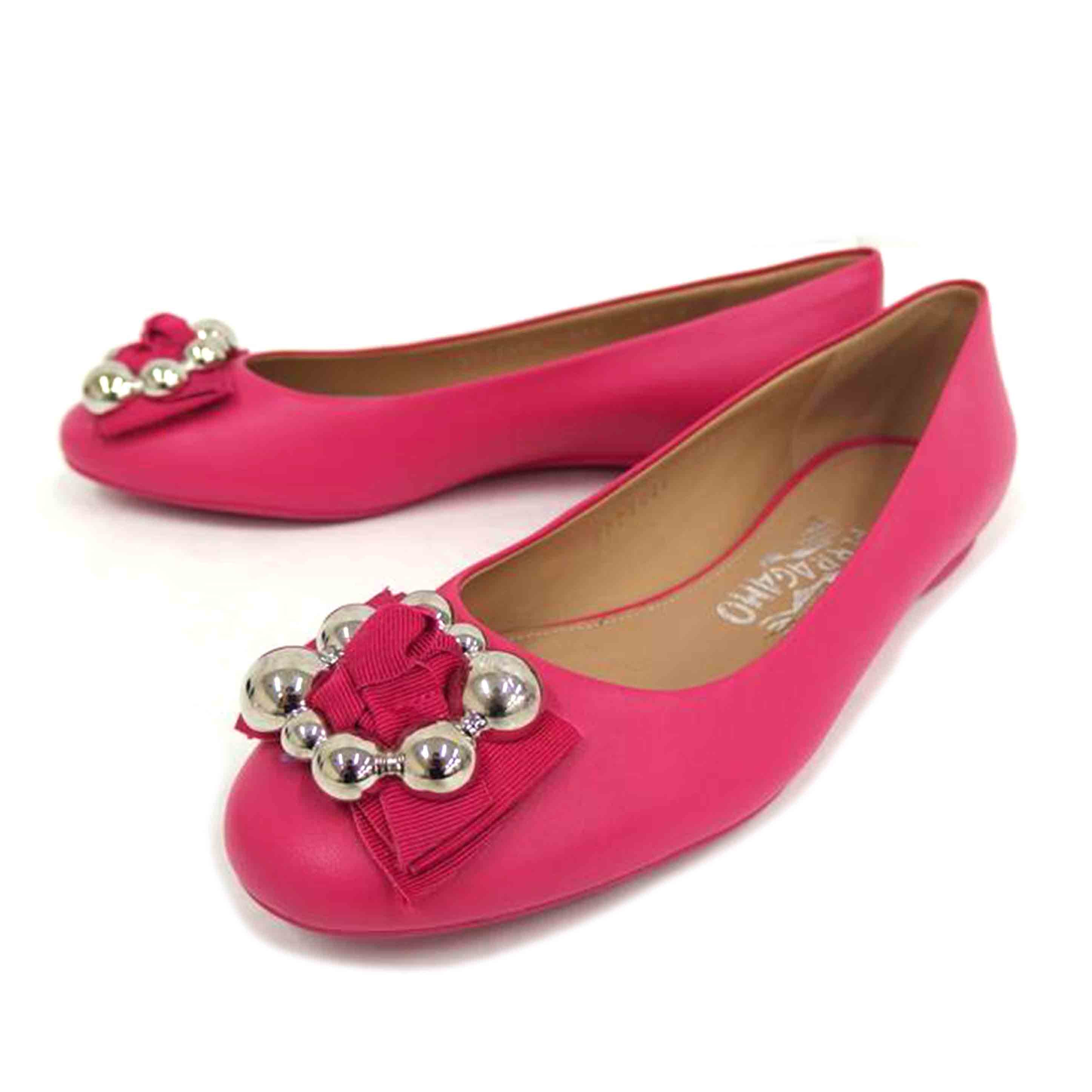 FERRAGAMO フェラガモ/FERRAGAMO　サルヴァトーレーフラット　シューズ／PK//ABランク/82