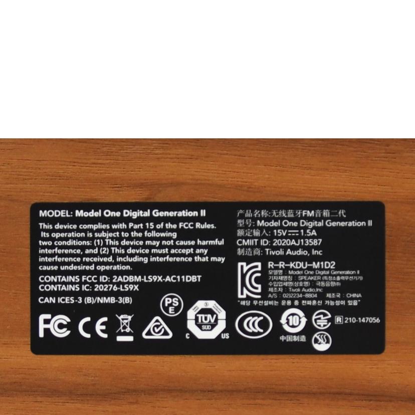 Tivoli　Audio チボリオーディオ/wifiスピーカー/MOD2-1747//ABランク/75