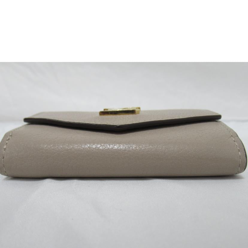 LV/ポルトフォイユ・ロックミニ／カーフレザー・グレージュ/M69340//ABランク/63