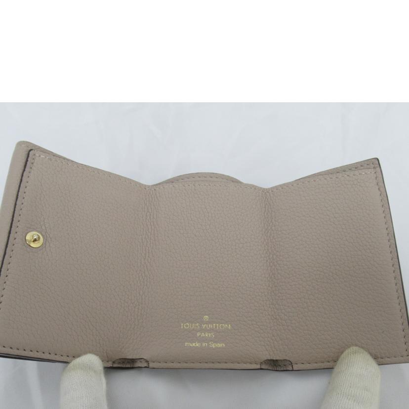LV/ポルトフォイユ・ロックミニ／カーフレザー・グレージュ/M69340//ABランク/63