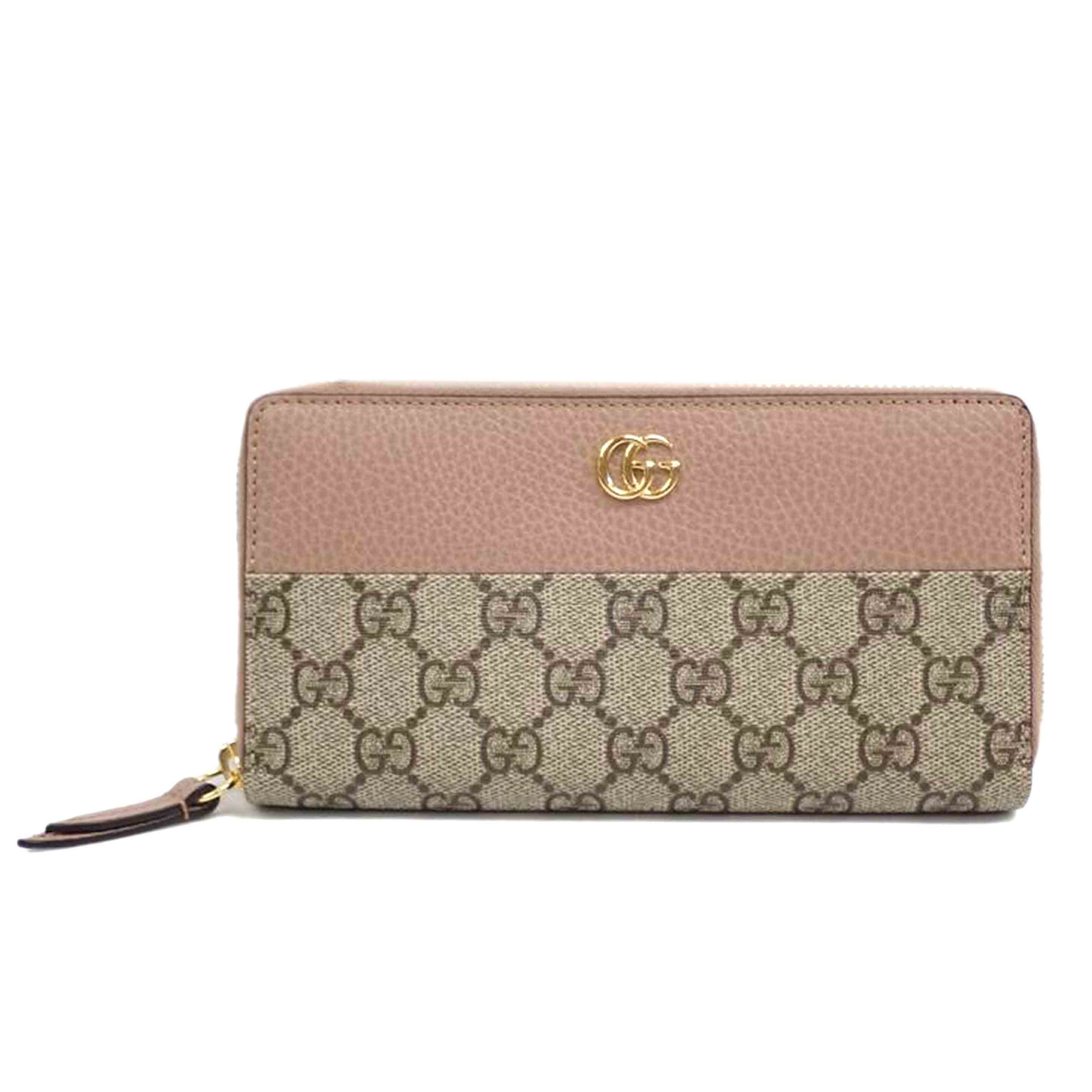 GUCCI GUCCI/GGマーモントスプリームキャンバスラウンドファスナー/496334//735***/Aランク/62