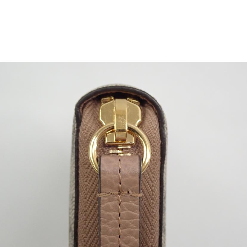 GUCCI GUCCI/GGマーモントスプリームキャンバスラウンドファスナー/496334//735***/Aランク/62