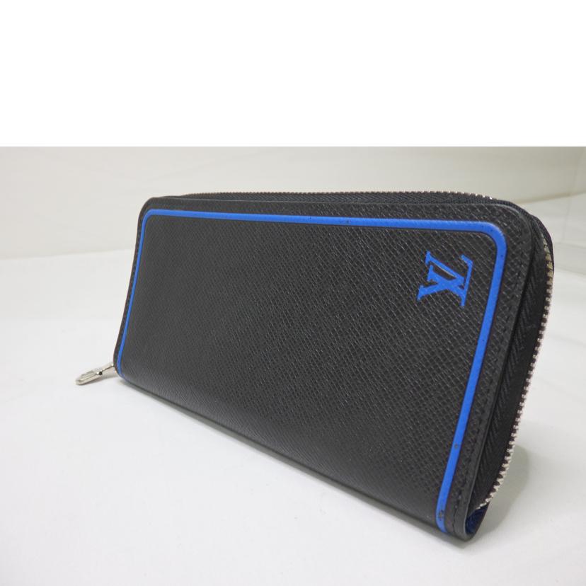 LOUIS VUITTON/ジッピーウォレットヴェルティカル／タイガ／ブラック・ブルー/M30070//CA1***/Aランク/84