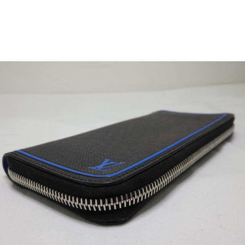 LOUIS VUITTON/ジッピーウォレットヴェルティカル／タイガ／ブラック・ブルー/M30070//CA1***/Aランク/84