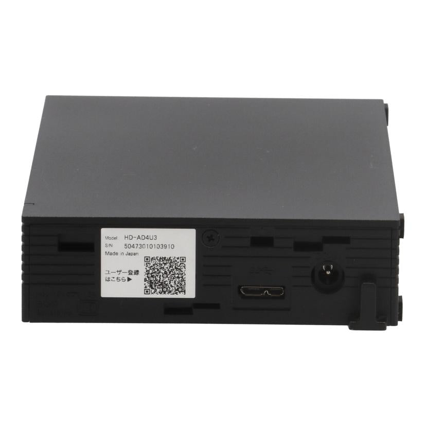 BUFFALO バッファロー　/外付けHDD　4TB/HD-AD4U3//50473010103910/Bランク/19