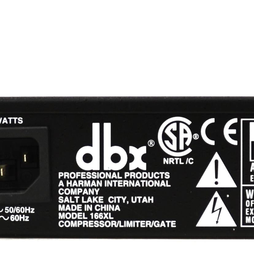 dbx/ラック式　コンプレッサー　リミッター　ゲート/166XL//ABランク/75