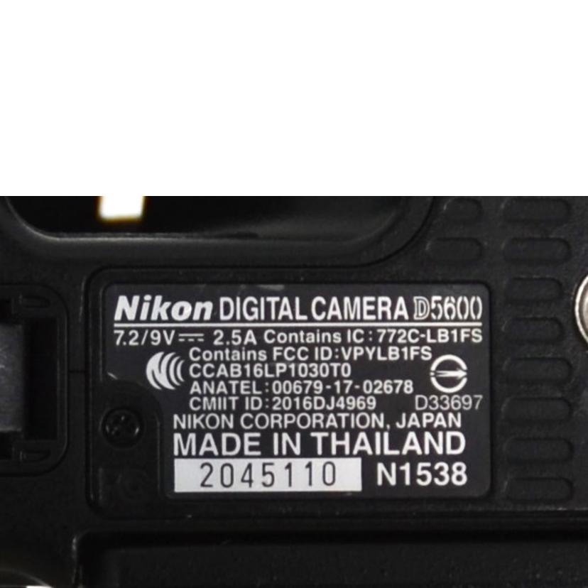 Nikon ニコン/デジタル一眼/D5600 ボディ//2045110/Aランク/75