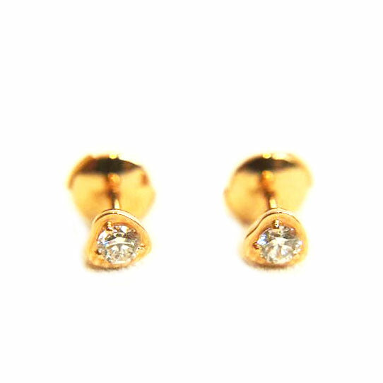 Cartier カルティエ/750ダムールハートダイヤピアス//☆1AR/Aランク/92