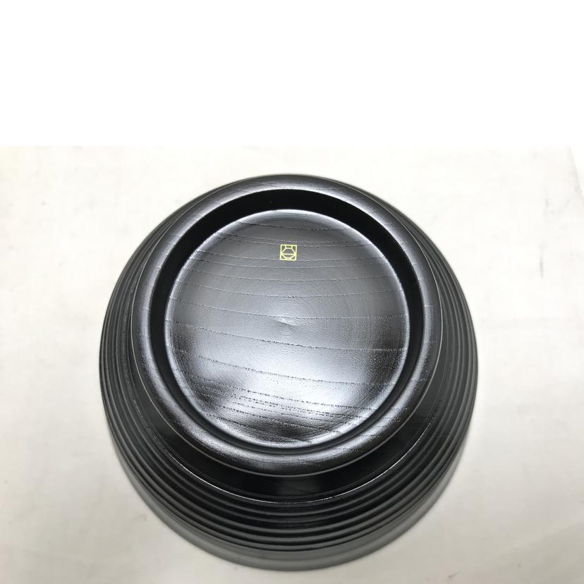 山田平安堂 ヤマダヘイアンドウ/大椀　欅平筋　すり漆　/33-025//Aランク/51