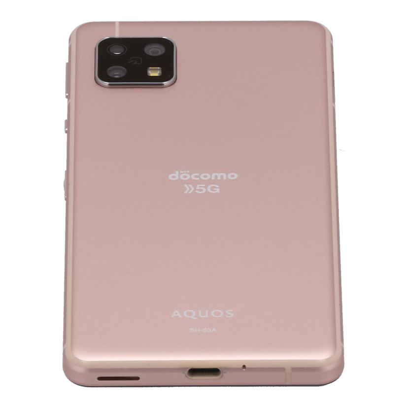 SHARP　docomo シャープ　/スマートフォン／AQUOS　sense5G　64GB/SH-53A//354965113133546/Bランク/77