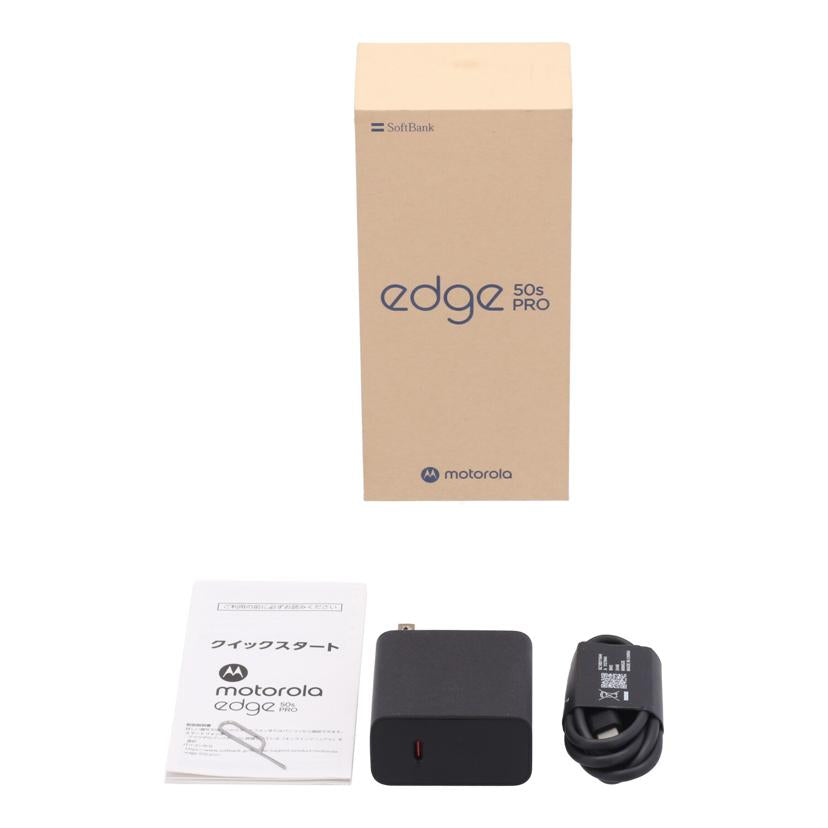 MOTOROLA　SoftBank モトローラ　/スマートフォン／motorola　edge　50s　pro　BB/MOSAH1//ZY22JWSZZM/Aランク/01