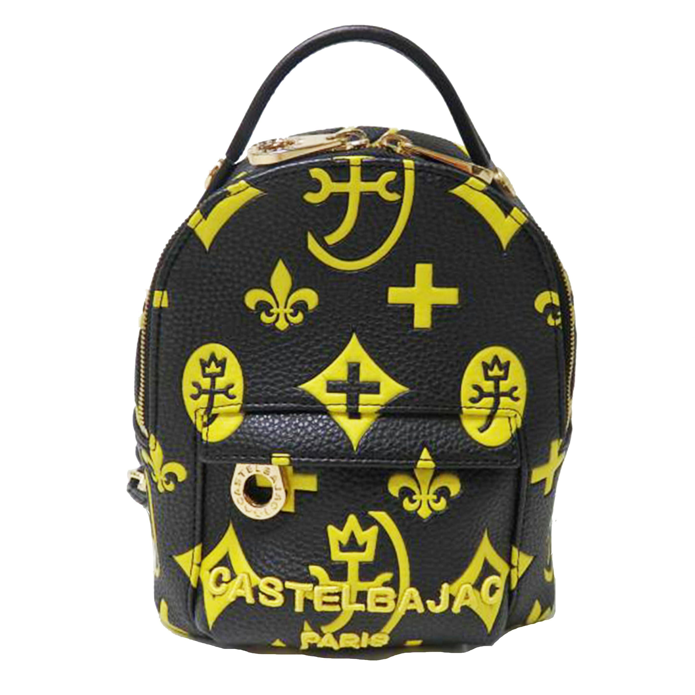 CASTELBAJAC カステルバジャック/カステルバジャック　ミニリュック　黒×黄//Bランク/84